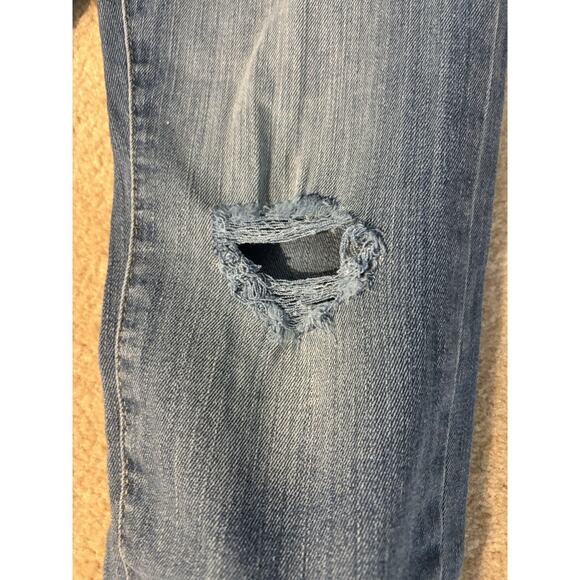 NWT Girls Levi’s High Rise Ankle straight Distressed adjustable waist, sz 7 reg - Picture 2 of 5